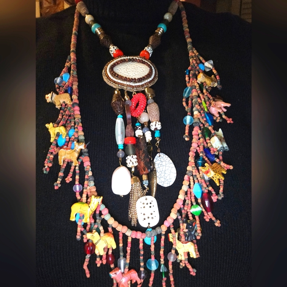 Unique Bohemian Style Necklace Combo